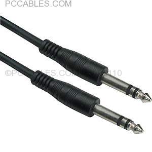 1/4 STEREO Plug Plug Male to Male 10FT