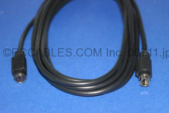 10FT PS2 Black Keyboard Mouse Extension MiniDin6 PS/2