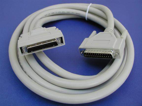 10FT SCSI-II HPDB50-M LATCH TO DB25-M