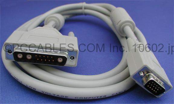 13W3-M TO HD15-M 6FT SUN with SYNC CABLE