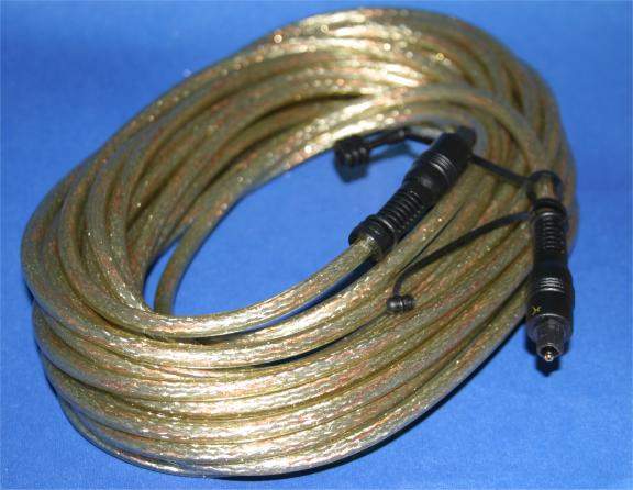 15 Meter DIGITAL OPTICAL AUDIO CABLE TOSLINK PREMIUM