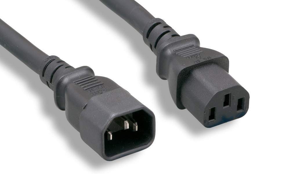 15FT Monitor to Computer - Power Extension Cable C13-C14 IEC-320