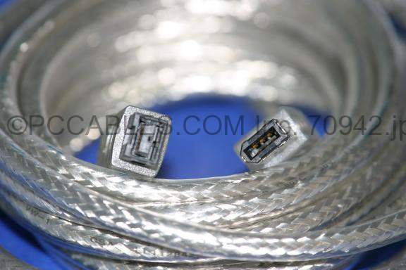 15FT FIREWIRE 1394B BILINGUAL CABLE SILVER 9PIN 6PIN