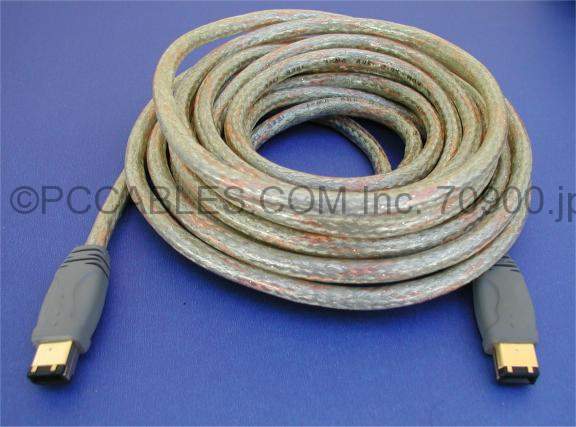 15FT FIREWIRE CABLE GOLD 6PIN 6PIN