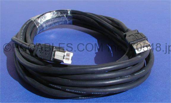 15Ft USB 2.0 Cable A-B Black UL 28AWG 24AWG
