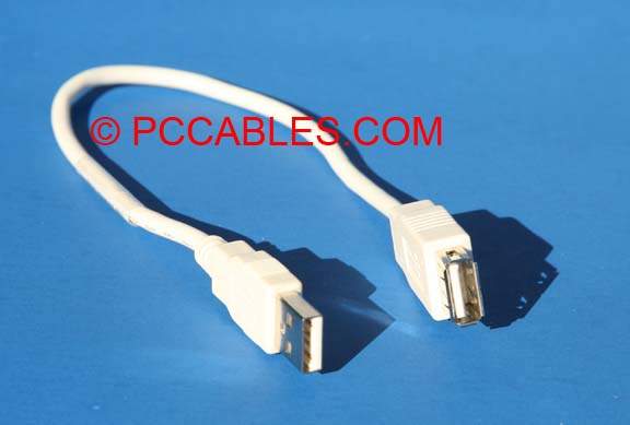 1FT USB EXTENSION CABLE TYPE A-Male to TYPE A-Female