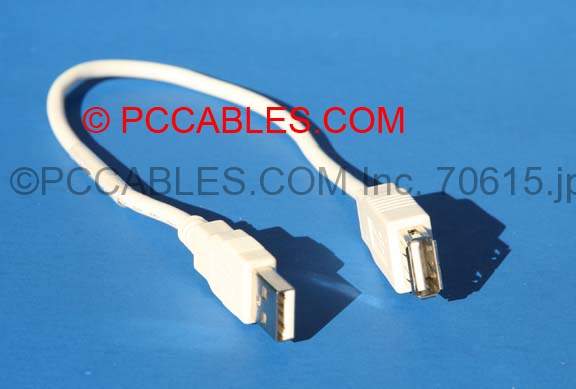 1FT USB EXTENSION CABLE TYPE A-Male to TYPE A-Female