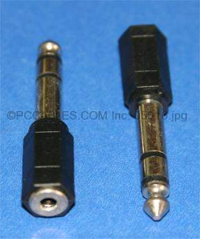 3.5mm STEREO JACK-F to 1/4 STEREO PLUG-M Adapter