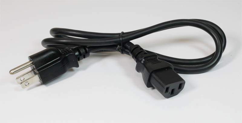 3FT Standard Power Cord- IEC 320 EN 60320 C3 - F USA
