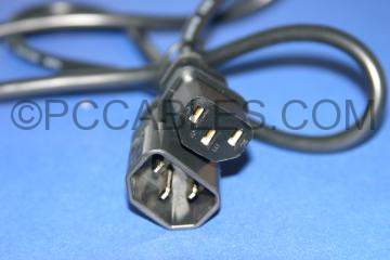 3FT. Monitor to Computer - Power Extension Cable C13-C14
