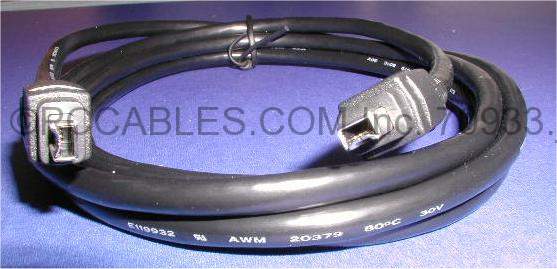 3FT FIREWIRE CABLE BLACK 4PIN 4PIN