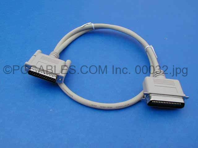 3FT Parallel Printer Cable IEEE-1284 A-B