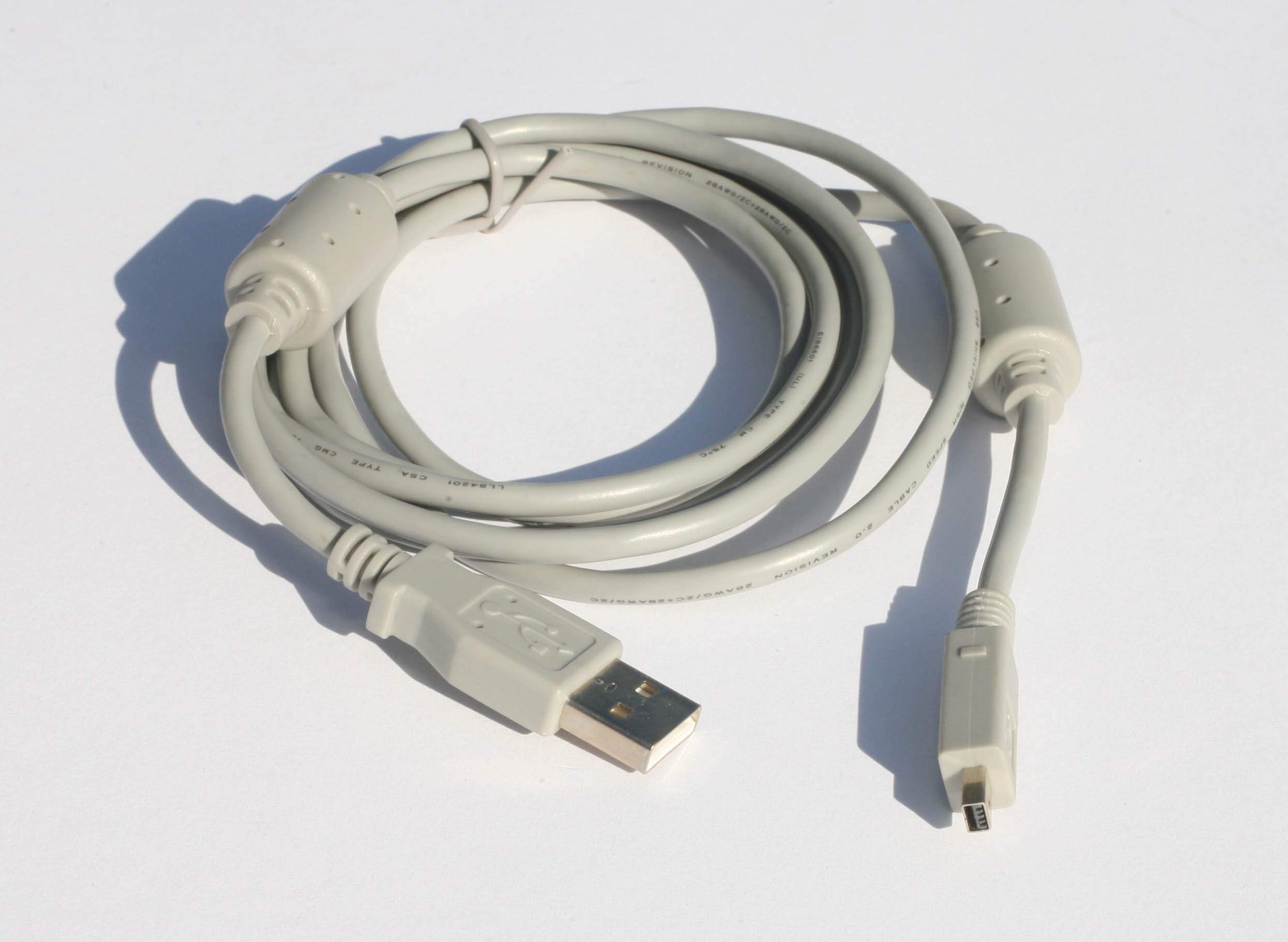 6 Ft USB 2.0 Camera Cable for Fuji Digital Cameras D3