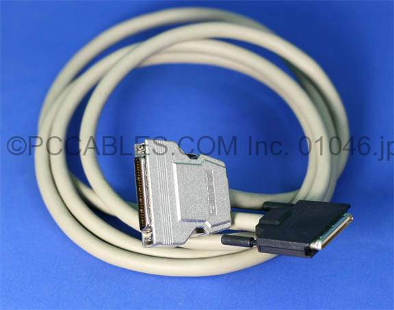 6FT SCSI-IV VHDCI68-M 0.8mm TS to SCSI-II HPDB50 Amphenol