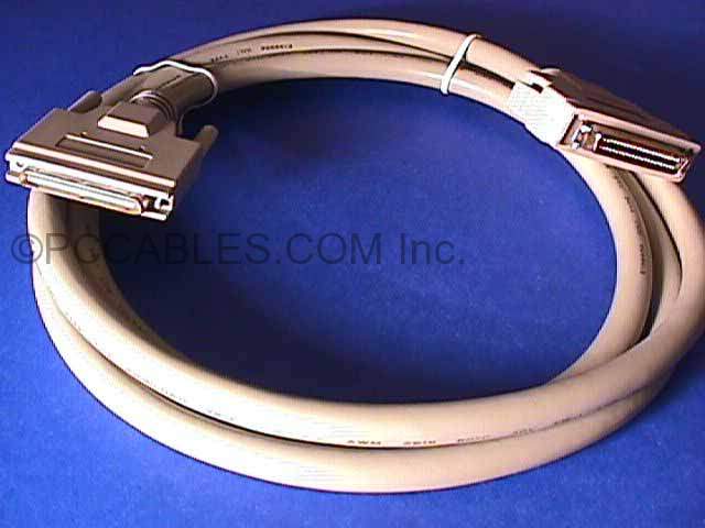 6FT SCSI-V VHDCI68-M 0.8mm TS to SCSI-II HPDB50-M LATCH