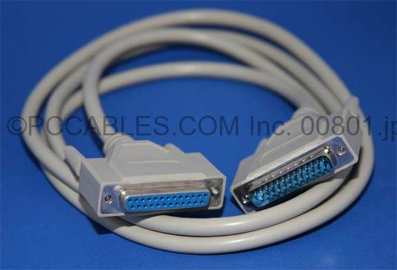 6FT DB25-M to DB25-F Straight Cable