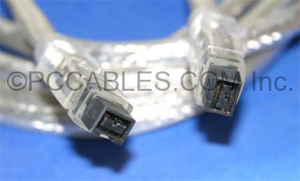 6FT FIREWIRE 1394B BETA Cable Silver 9PIN 9PIN