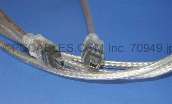 6FT FIREWIRE CABLE SILVER 4PIN 4PIN