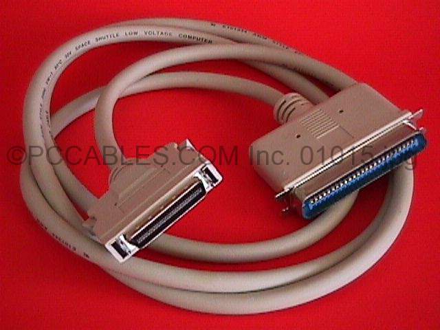 6FT SCSI-II HPCN50-M LATCH TO SCSI-I CN50-M