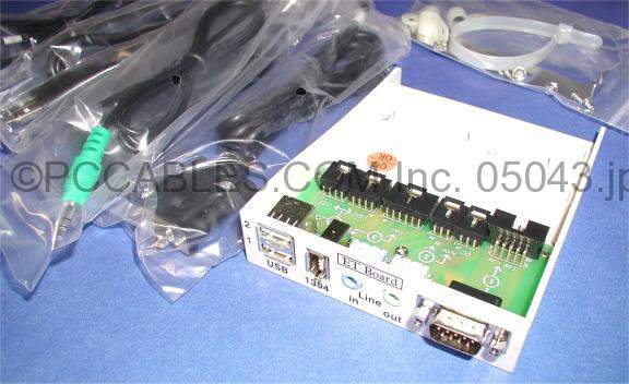 AUDIO-FIREWIRE-USB-SERIAL FRONT 3.50 PANEL