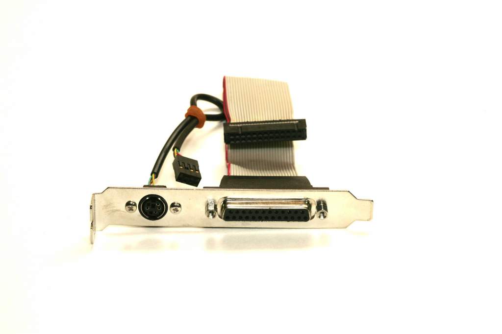 DB25F PARALLEL Port and PS2 Port in Slot Cover 2x4