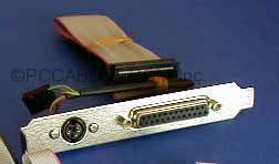 DB25F PARALLEL Port and PS2 Port in Slot Cover