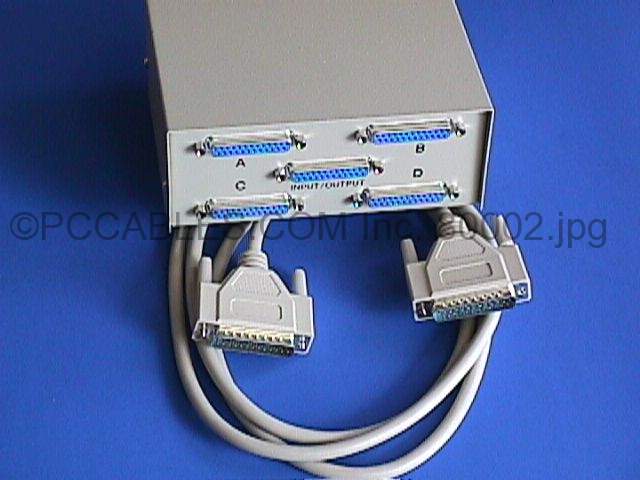 DB25 ABCD 4 Way Switch Box