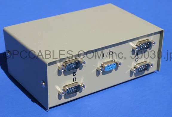 DB9 ABCD 4-MALE 1-FEMALE PORTS SWITCH