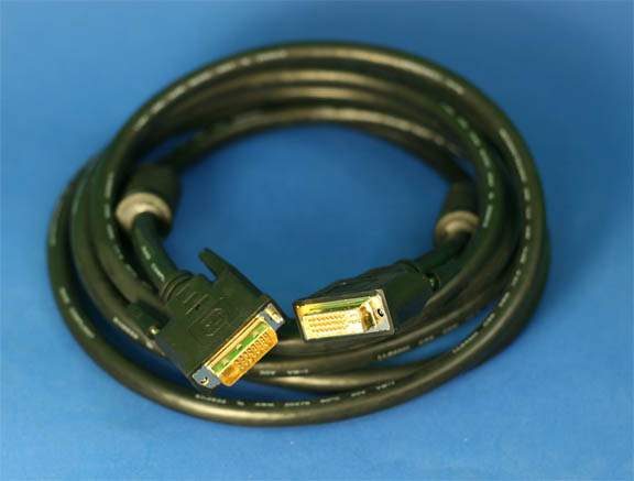 DIGITAL DVI-I-M to DVI-I-M DVI CABLE DUAL LINK 2M 6FT
