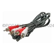 DUAL RCA Audio Cable 12FT Black
