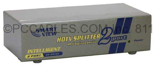 DVI HDCP 1x2 Signal Splitter Amp Powered