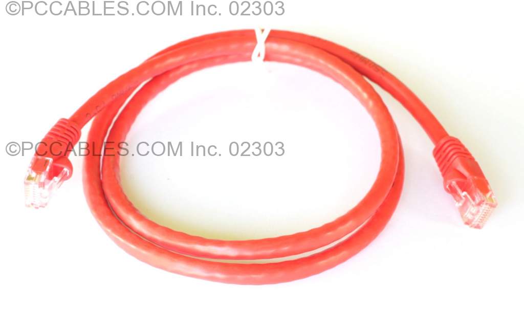 ETHERNET GIGABIT CROSSOVER NETWORK CABLE RJ45 CAT-6 3FT 4-Pair