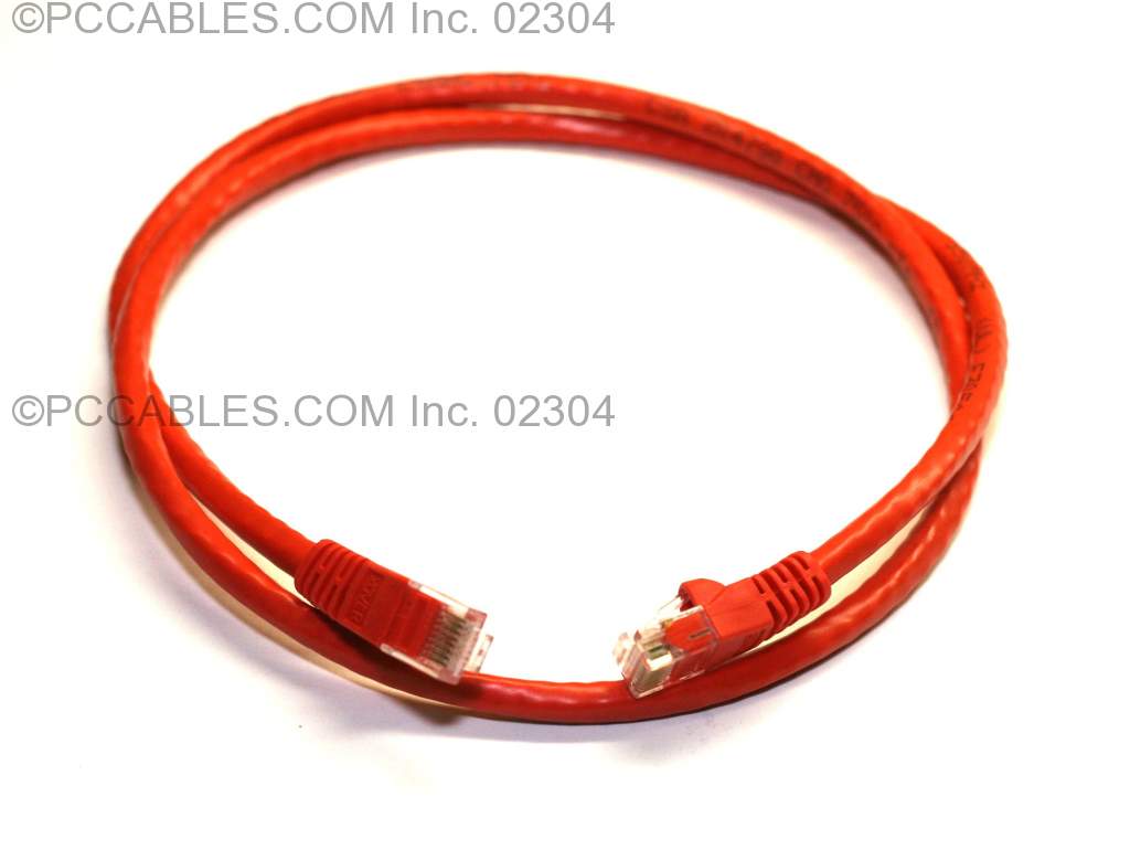 ETHERNET GIGABIT CROSSOVER NETWORK CABLE RJ45 CAT-6 7FT 4-Pair