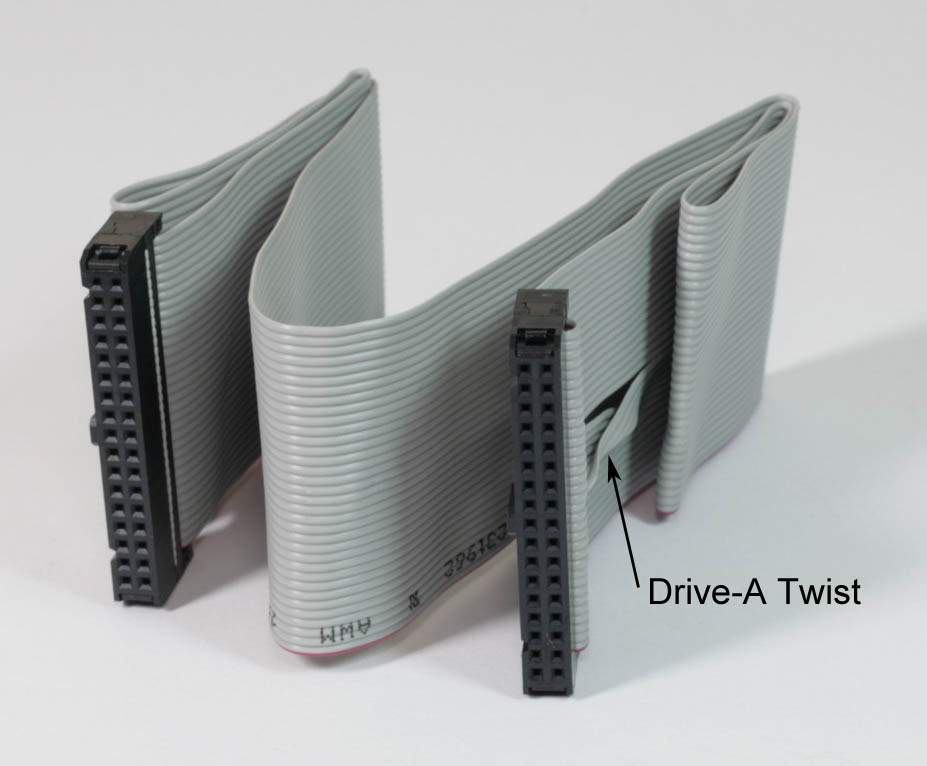 FDD Floppy Disk Drive Data Cable Single 18 Inches