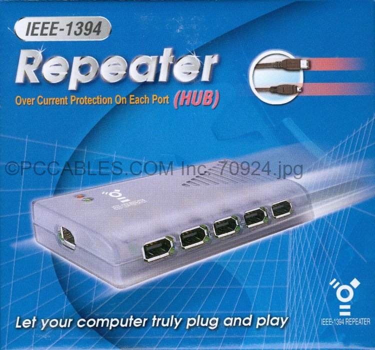 FIREWIRE 1394A HUB 6-Port with Power
