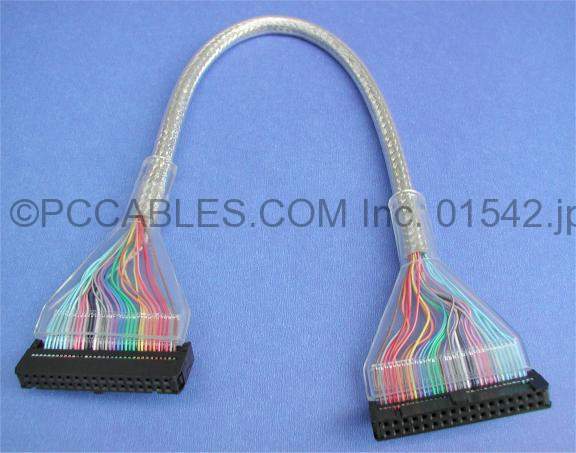 FLOPPY RIBBON CABLE ROUND 1-Device SILVER 12-Inch