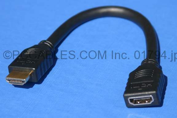 HDMI 8 inch Port Saver Cable Male to Female Extension