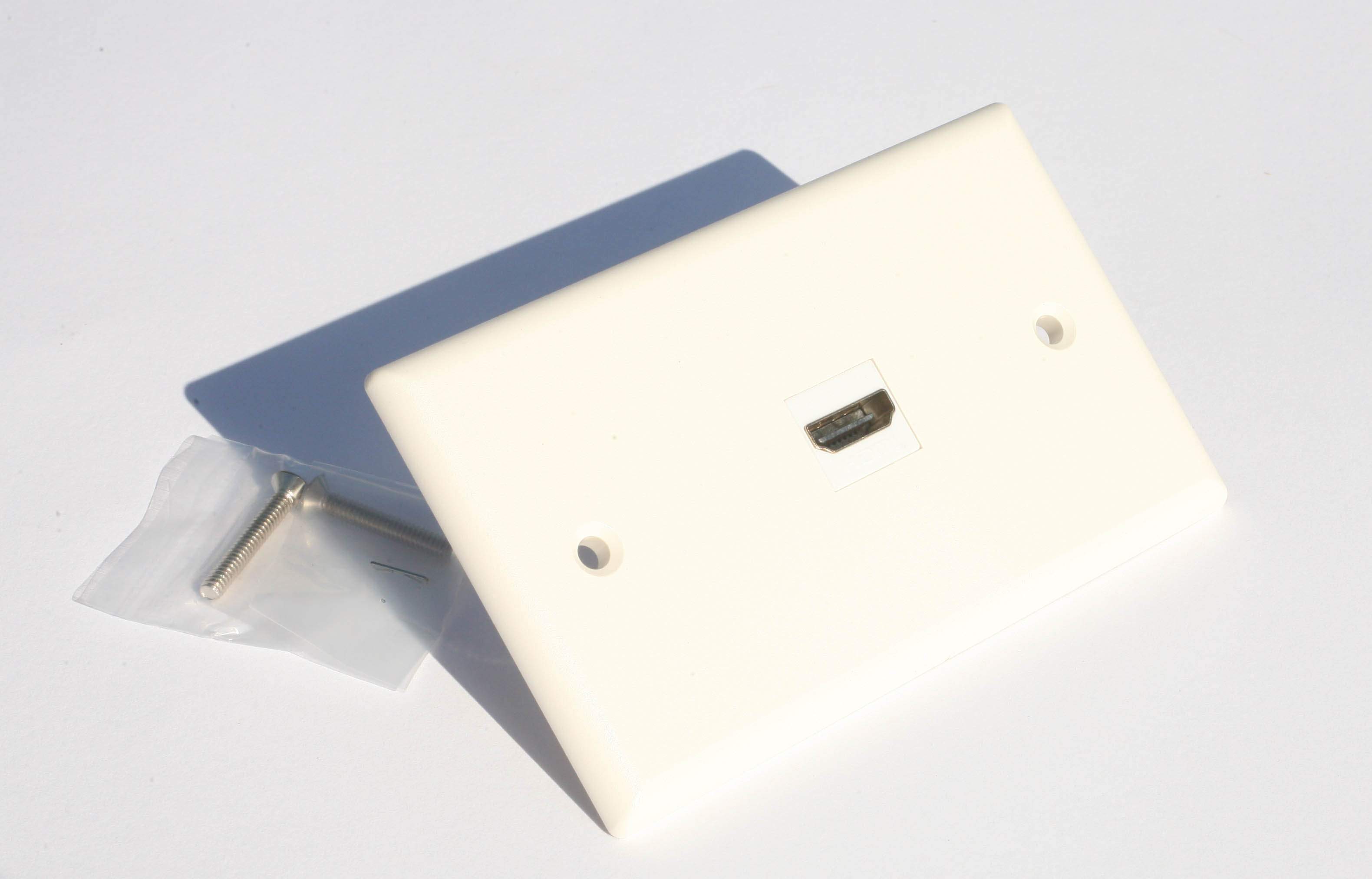 HDMI WALL PLATE 1-PORT Decora-White