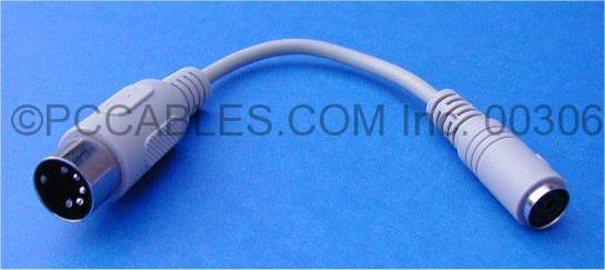 Keyboard Adapter PS2 PS/2 to AT MINIDIN6-F to DIN5-M