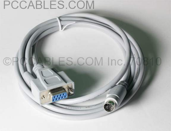 MINI DIN8 M to DB9F 6FT CABLE