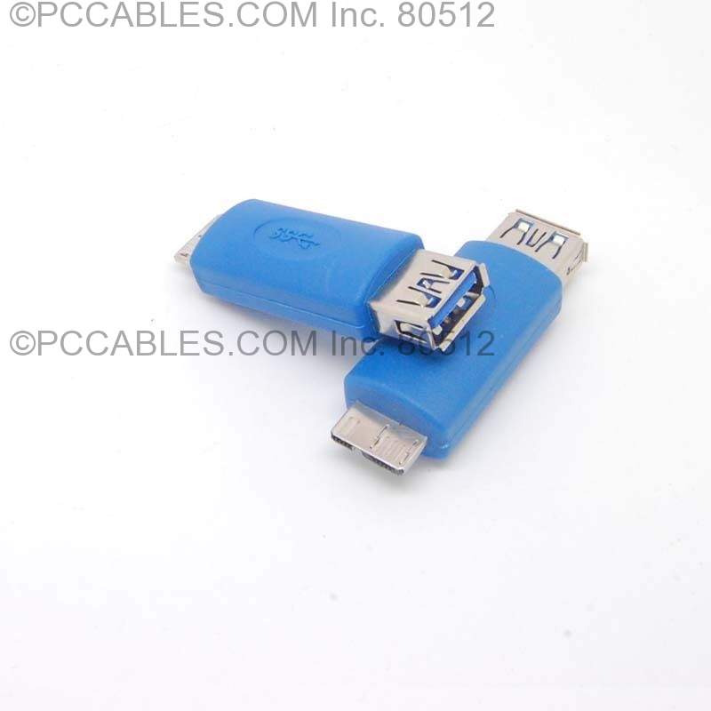 MicroUSB A Male to 3.0 USB A Female 3.0 OTG Adapter