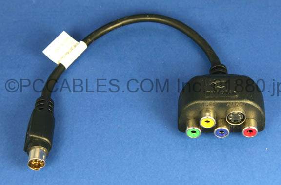 NVidia 9pin Video-In/Video-Out (VIVO) To Component/Composite/S-Video Adapter
