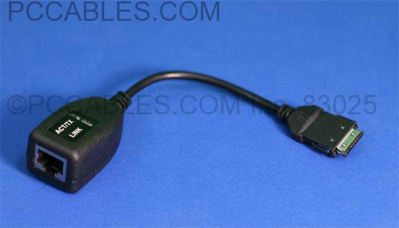 PCMCIA Lan Cable E-XM-2-D Type XIRCOM/INTEL Dongle