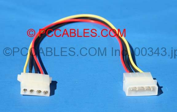 POWER CABLE EXTENSION 5.25 MOLEX 12 Inch