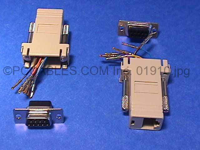 RJ45 to DB9-F Adapter