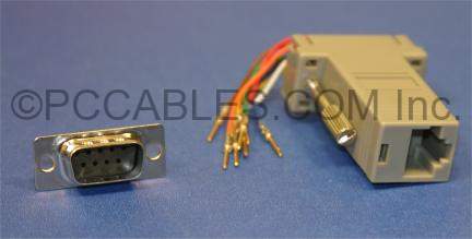 RJ45 to DB9-M Adapter
