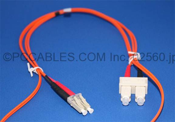 SC-LC FIBER OPTIC 1Meter 62.5/125UM Duplex Multimode