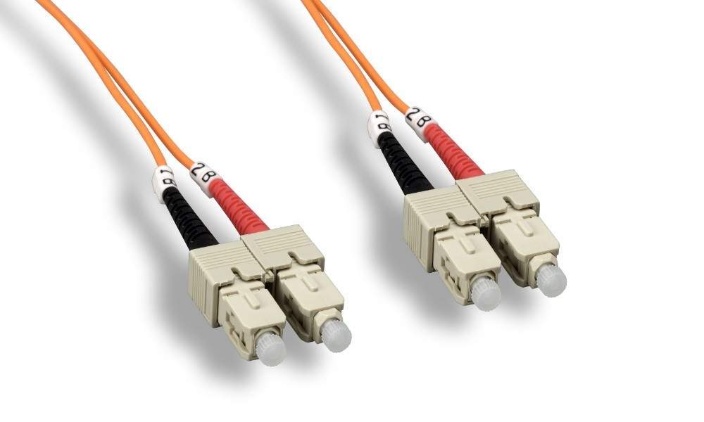 SC-SC FIBER OPTIC 1Meter 62.5 125UM Duplex Multimode