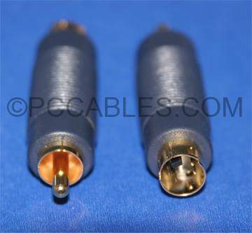 SVHS SVIDEO ADAPTER 4PIN MINI M To RCA-M