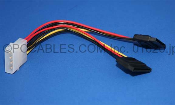 Sata Dual Power Splitter Cable 6-Inch